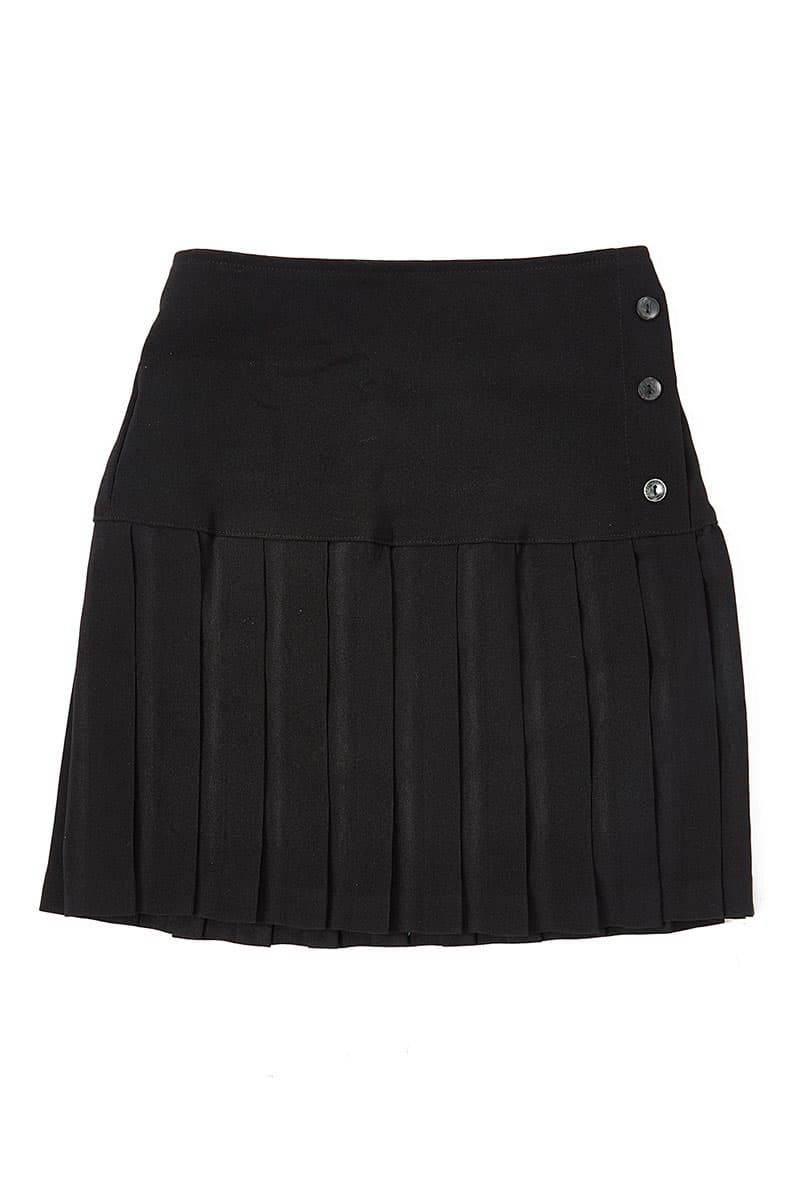 Girl's Uniform Buttoned Skort