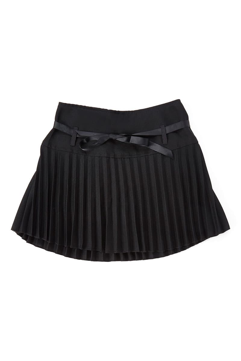 Girl's Pleated Ribbon Skort