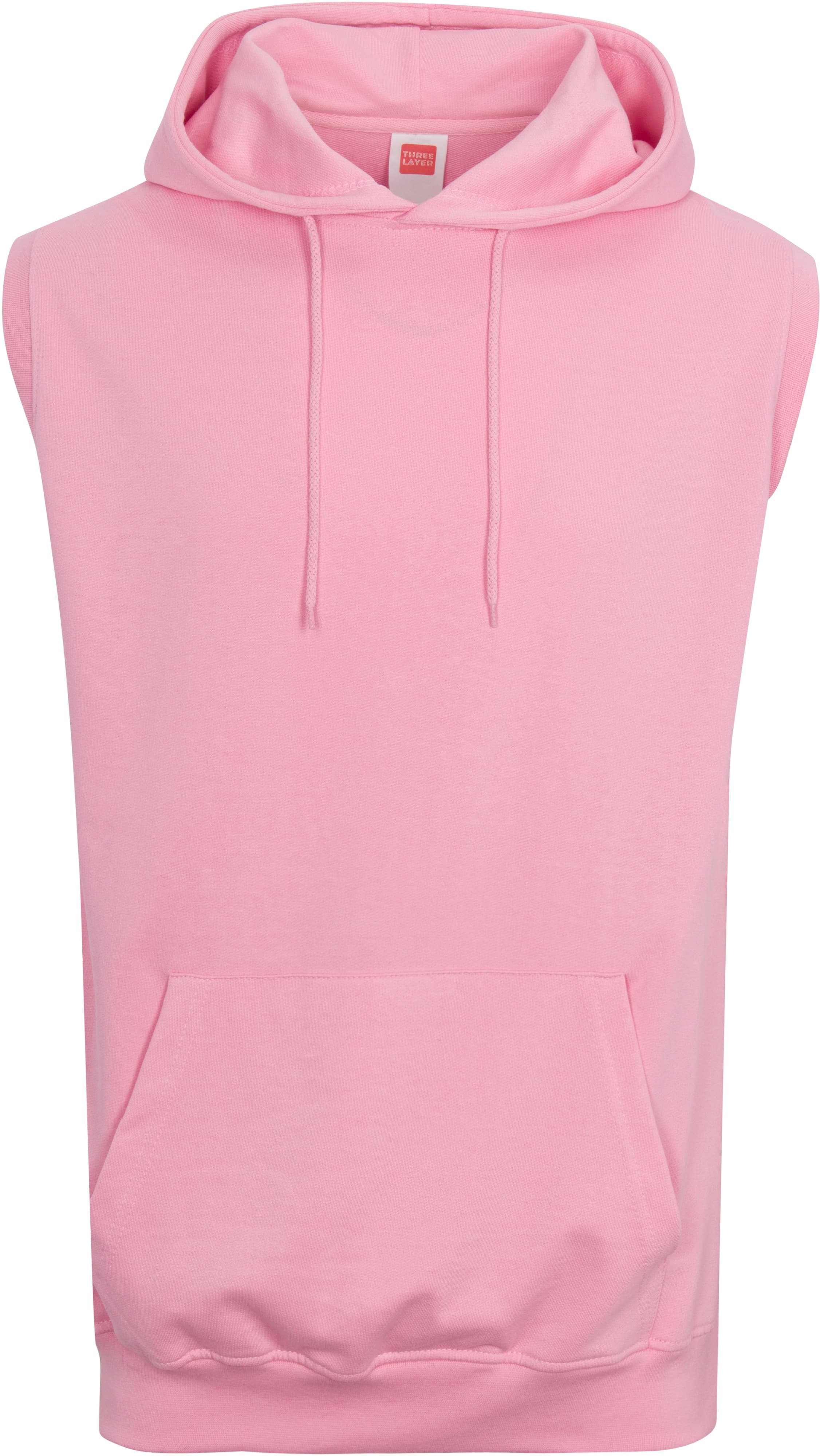 French Terry Sleeveless Pullover Hoodie