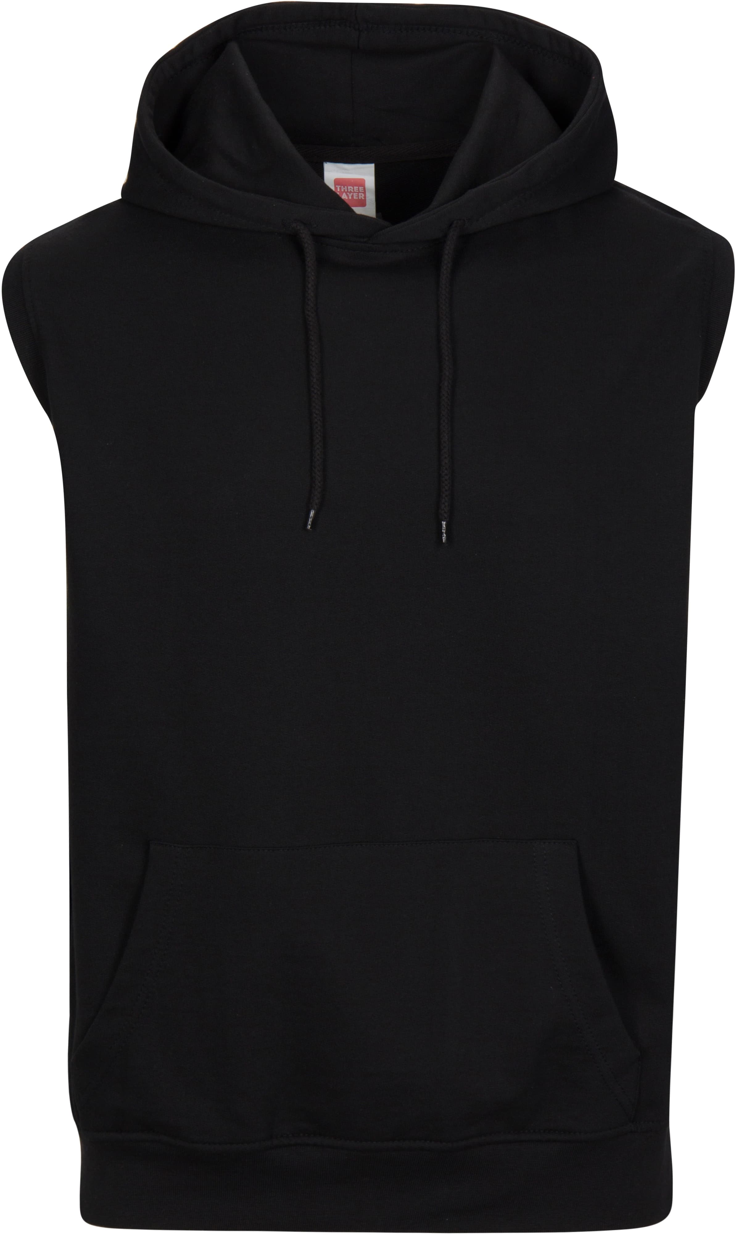 French Terry Sleeveless Pullover Hoodie