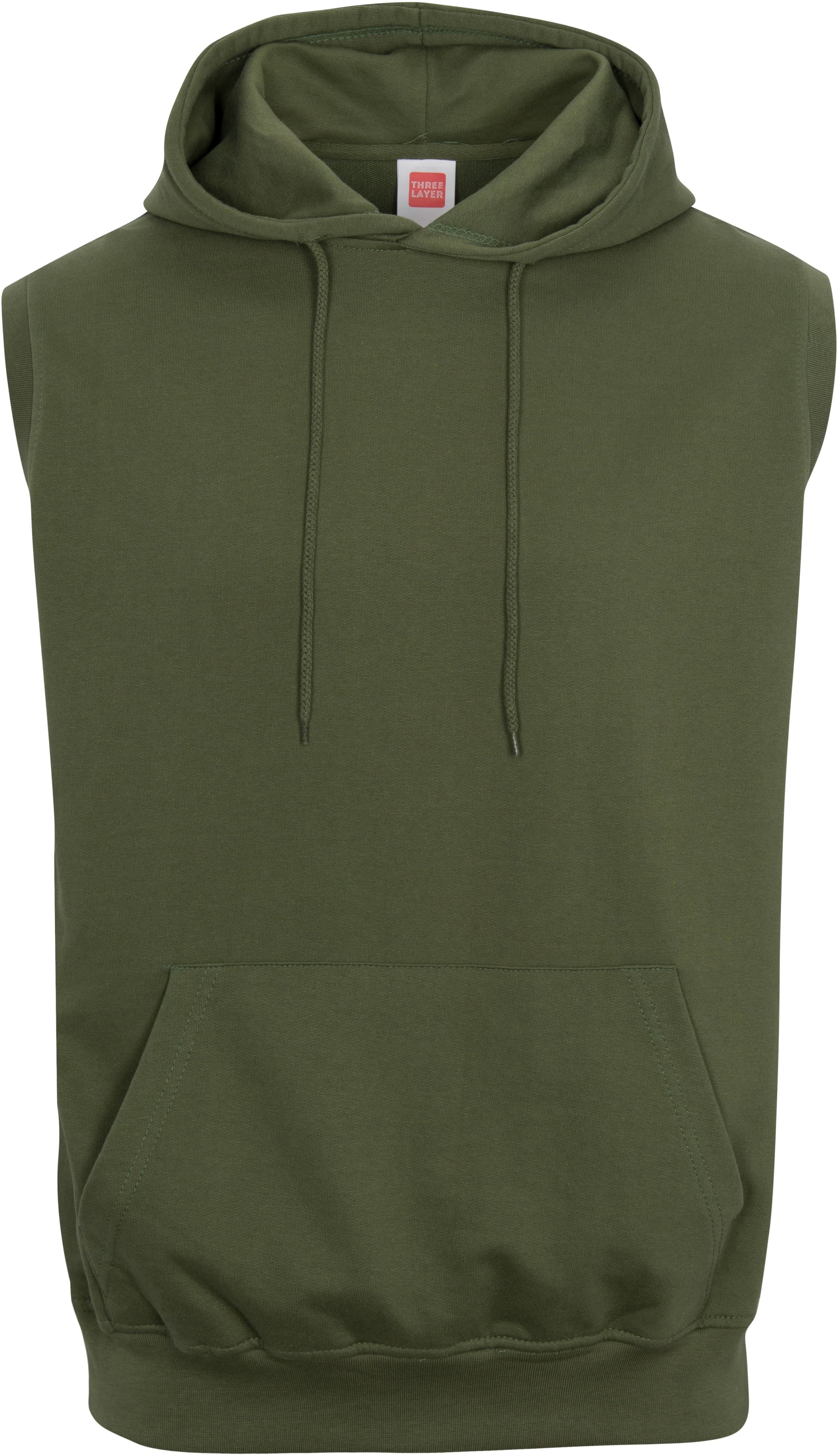 French Terry Sleeveless Pullover Hoodie