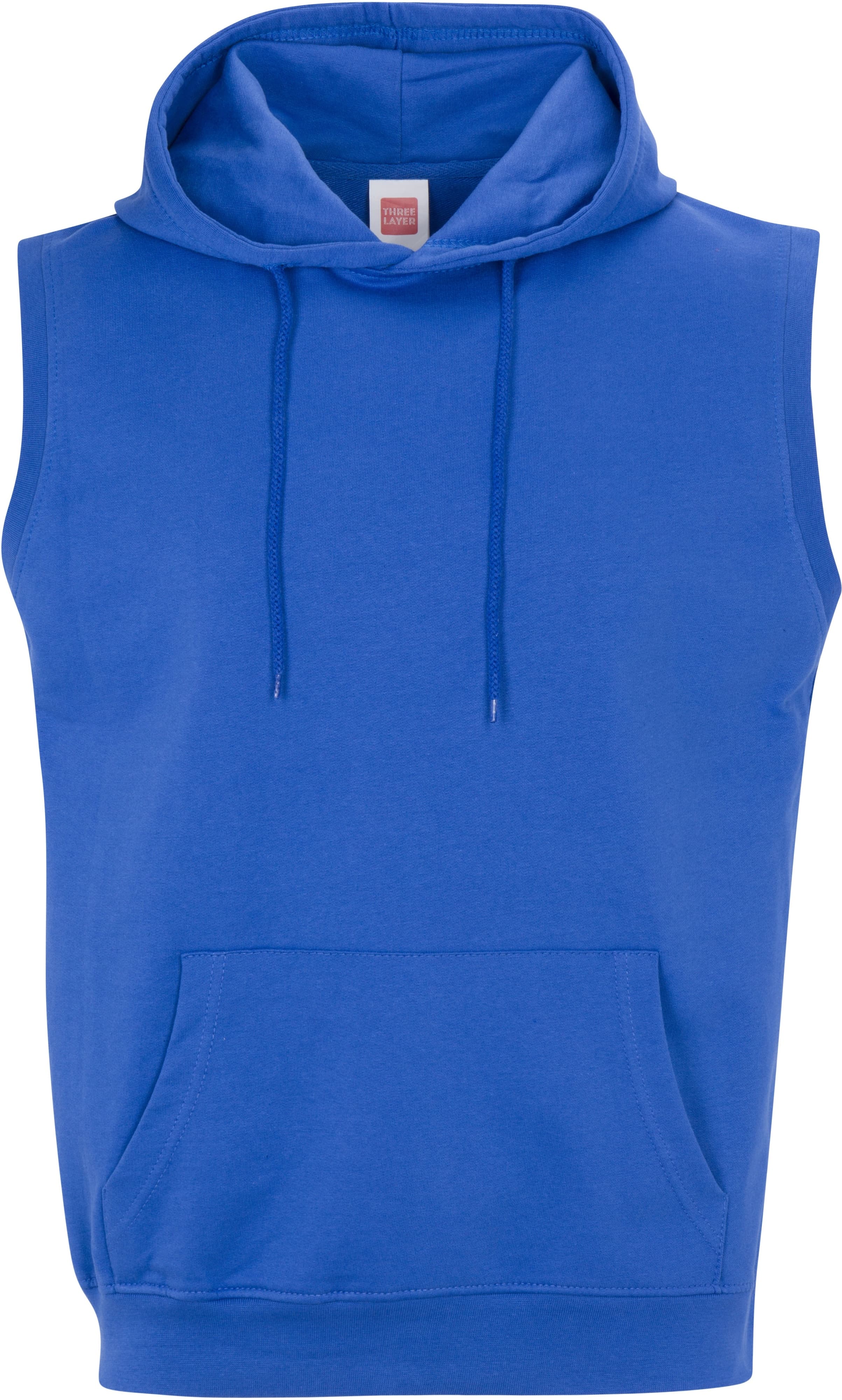 French Terry Sleeveless Pullover Hoodie